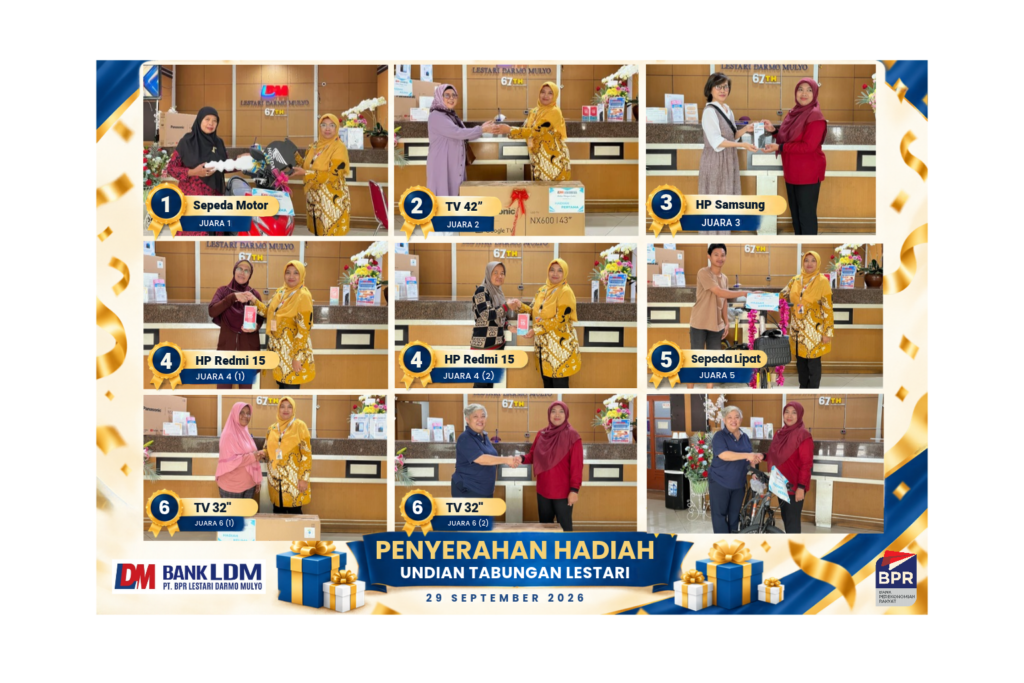 Penyerahan Hadiah Undian Tabungan Lestari kepada Para Pemenang